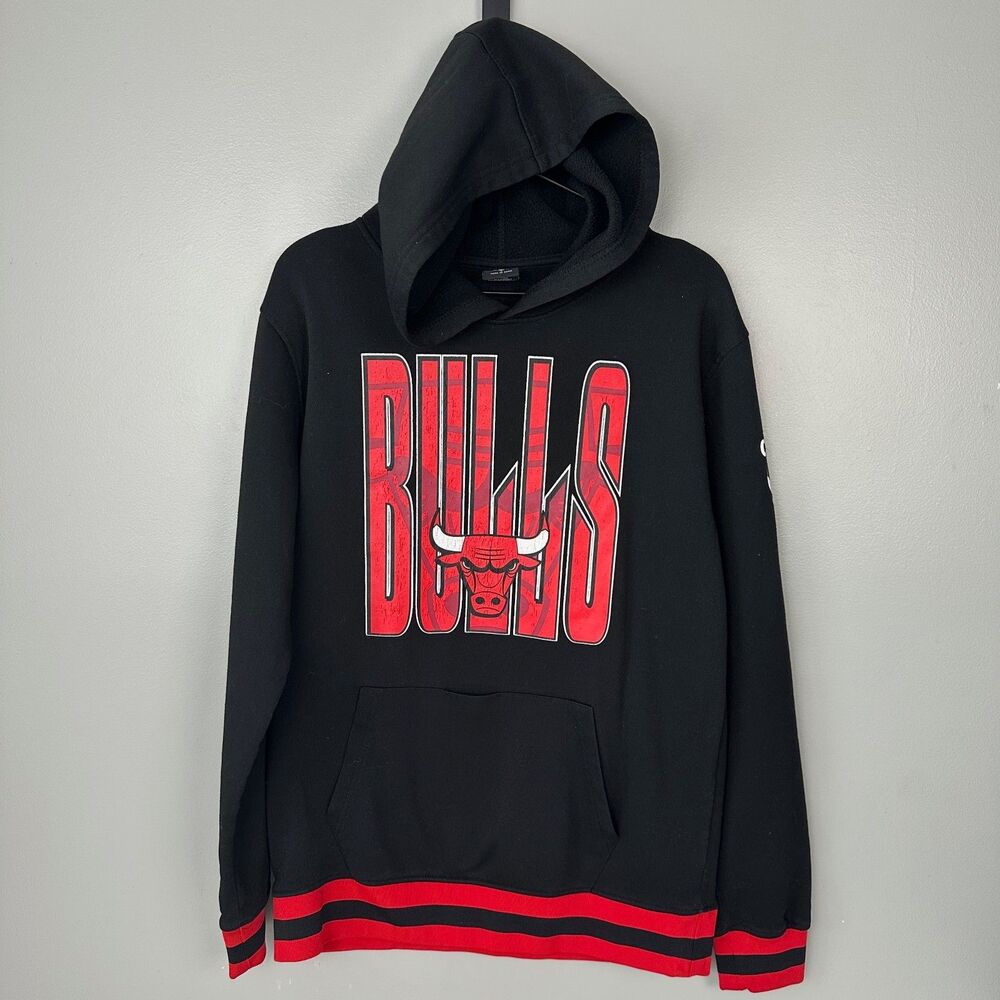 NBA Chicago Bulls Black Hoodie Mens Small